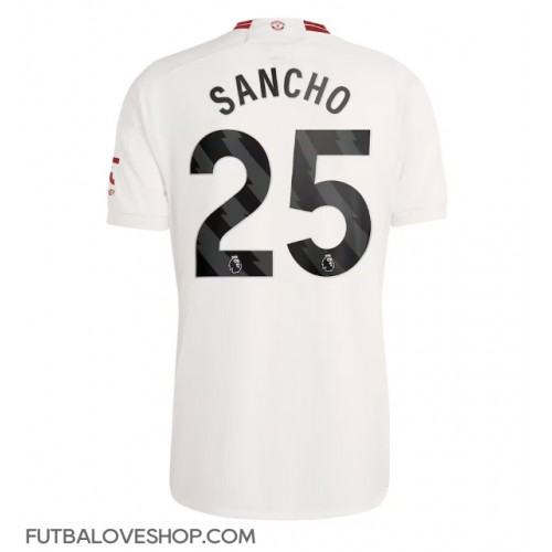 Dres Manchester United Jadon Sancho #25 Tretina 2023-24 Krátky Rukáv